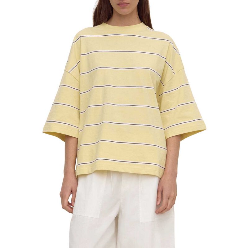 Assembly Label Nora Cotton Stripe Oversized Tee Rind Stripe image number 0